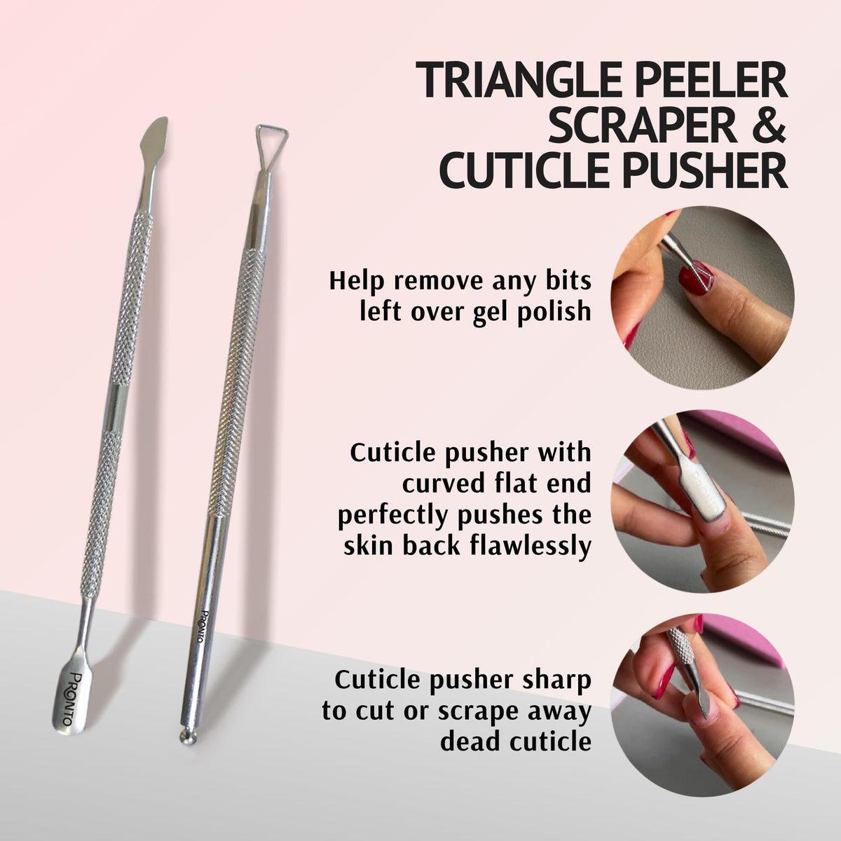 Pronto Nail Polish Remover packaging details