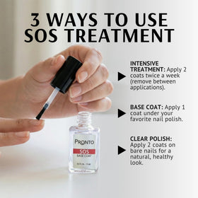 Pronto Nail Rehab Kit displayed on a bathroom counter