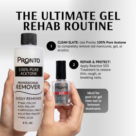 Pronto Nail Rehab Kit packaging showing contents