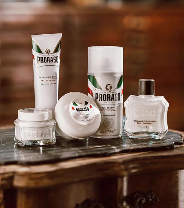 Proraso After Shave Balm application on skin