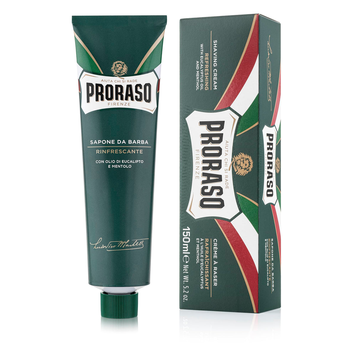 Proraso Shaving Cream Eucalyptus & Menthol 180g front view