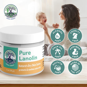 ProSeed Holistic Wellness Pure Lanolin Balm 91g texture close-up