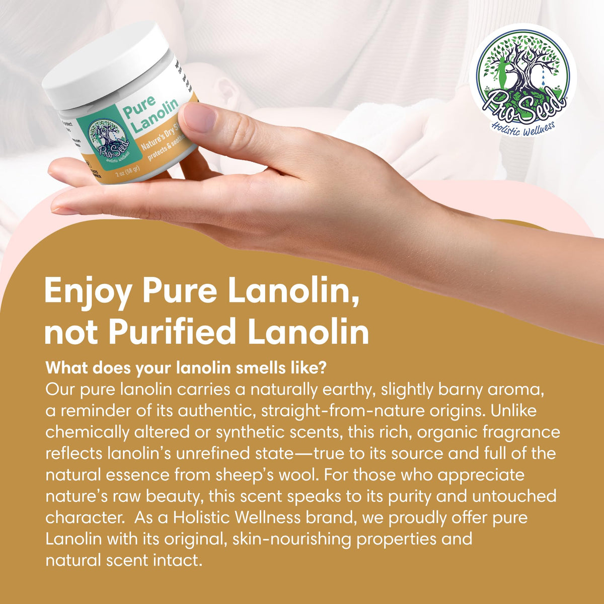 ProSeed Holistic Wellness Pure Lanolin Balm for baby care