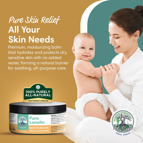 ProSeed Holistic Wellness Pure Lanolin Cream 8oz jar with lid