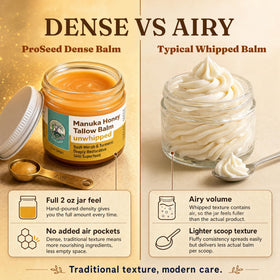 ProSeed Manuka Honey Tallow Balm 2 oz in hand