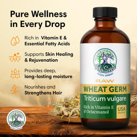 ProSeed Wheat Germ Oil 240ml back view with ingredient list