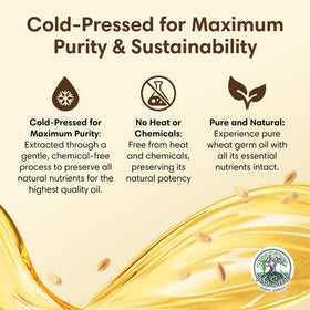 ProSeed Wheat Germ Oil 240ml being poured into a hand