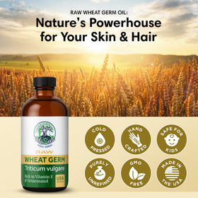 ProSeed Wheat Germ Oil 240ml side view showing bottle design