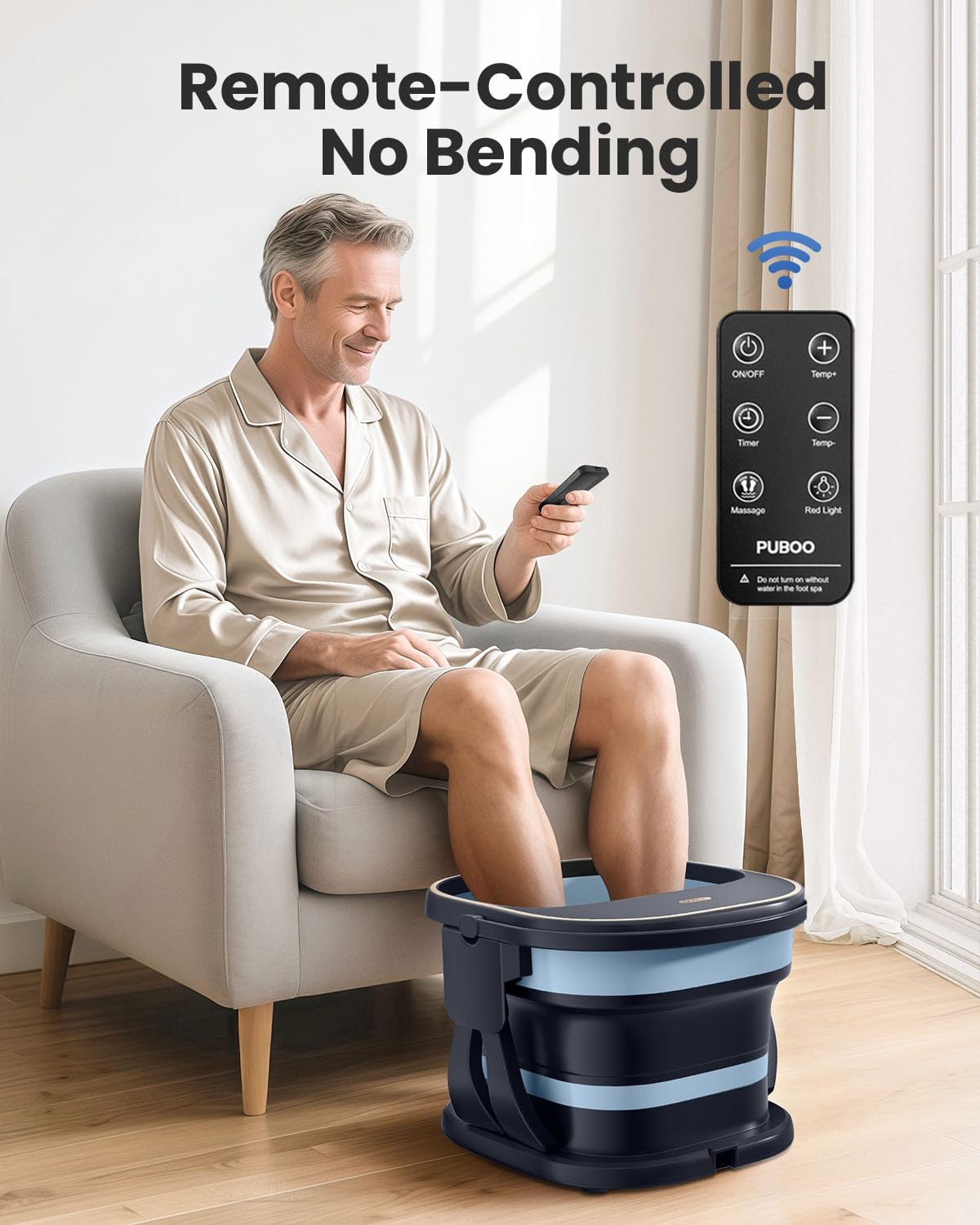 Puboo Foot Spa in a living room setting