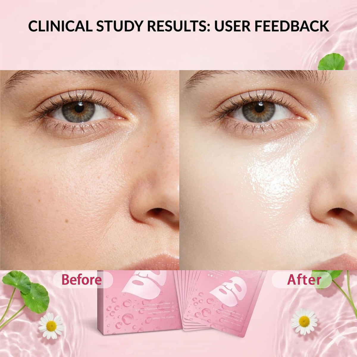 Puisa Hydrogel Mask displayed on a flat surface