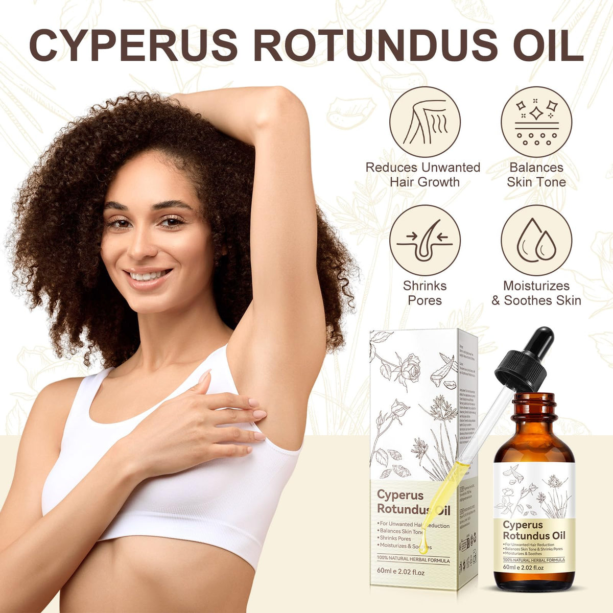 PULLING OIL Cyperus Rotundus Oil in a lifestyle setting