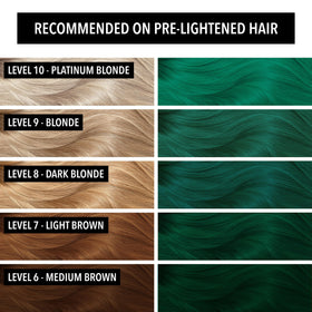 Pulp Riot Absinthe hair color application on hair