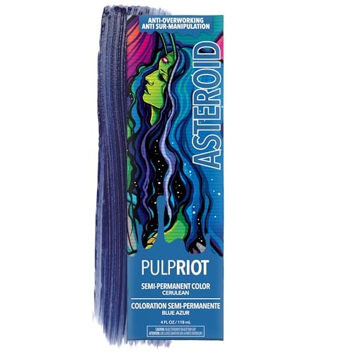 Pulp Riot Asteroid Semi Permanent Hair Colour Navy Blue 4 oz tube front view