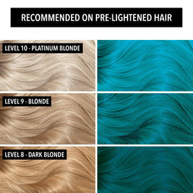 Pulp Riot Blue Muse hair colour application on hair