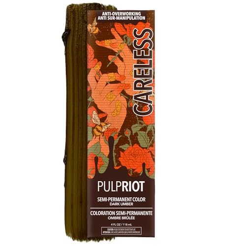 Pulp Riot Careless Semi Permanent Hair Color Warm Brown 4 oz tube front view