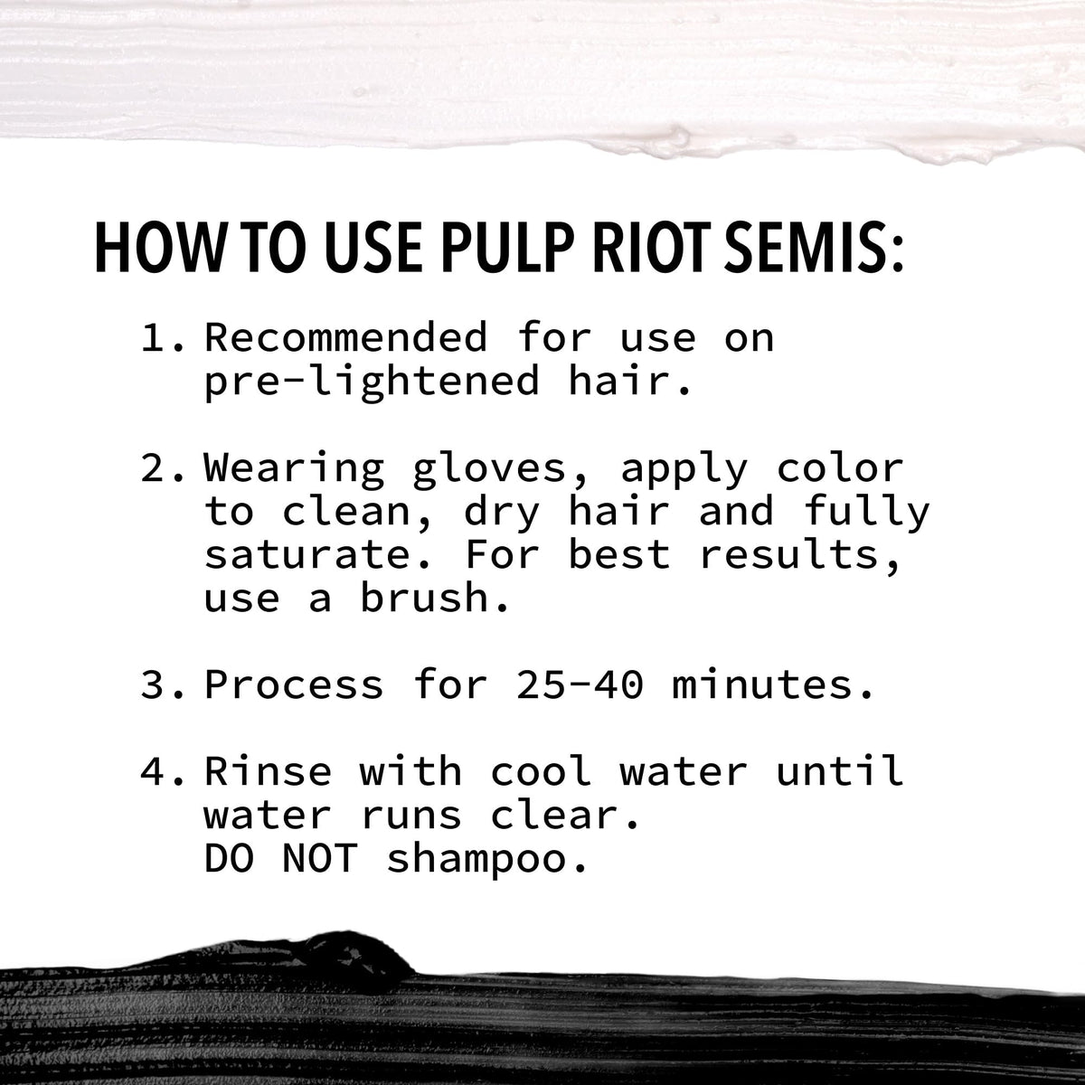 Pulp Riot Clear Semi Permanent Hair Colour in a creative setup