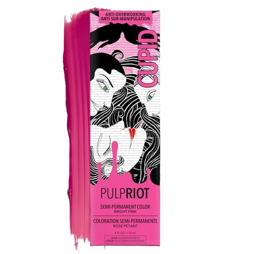 Pulp Riot Cupid Semi Permanent Hair Colour 4 oz bright pink tube front view