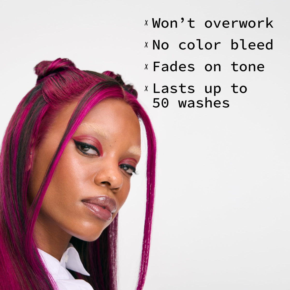 Pulp Riot Cupid Semi Permanent Hair Colour mixed with clear for pastel effect