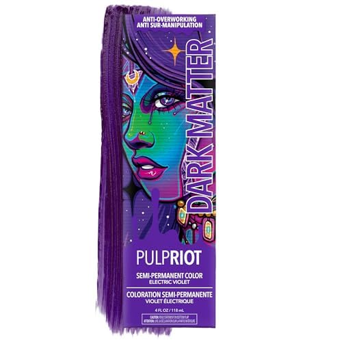 Pulp Riot Dark Matter Electric Violet Hair Colour tube front view