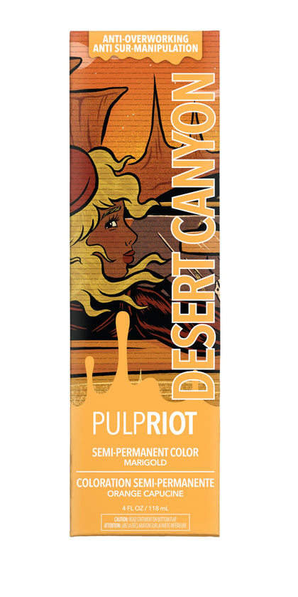 Pulp Riot Desert Canyon Semi Permanent Hair Color Marigold 4 oz tube front view