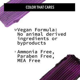 Pulp Riot Deviant Plum hair color being mixed for application