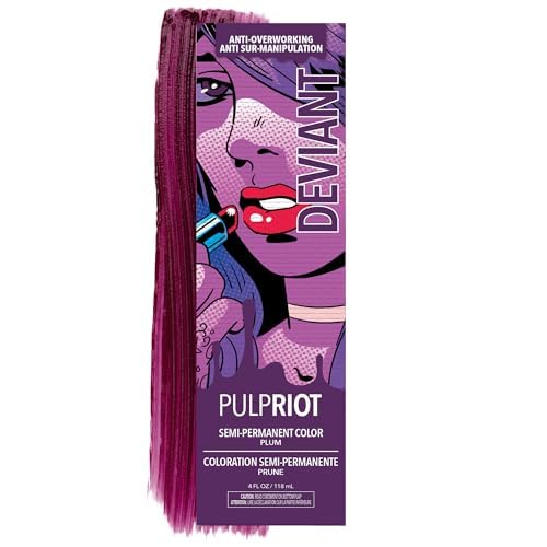 Pulp Riot Deviant Semi Permanent Hair Color Plum 4 oz front view