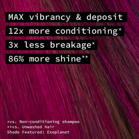 Pulp Riot Exoplanet Semi Permanent Hair Colour Magenta application on hair