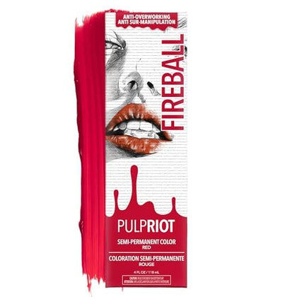 Pulp Riot Fireball Semi Permanent Hair Color 4 oz tube front view