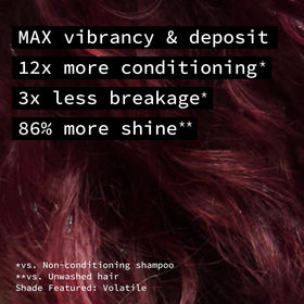 Pulp Riot Fireball vibrant bright red hair colour on model