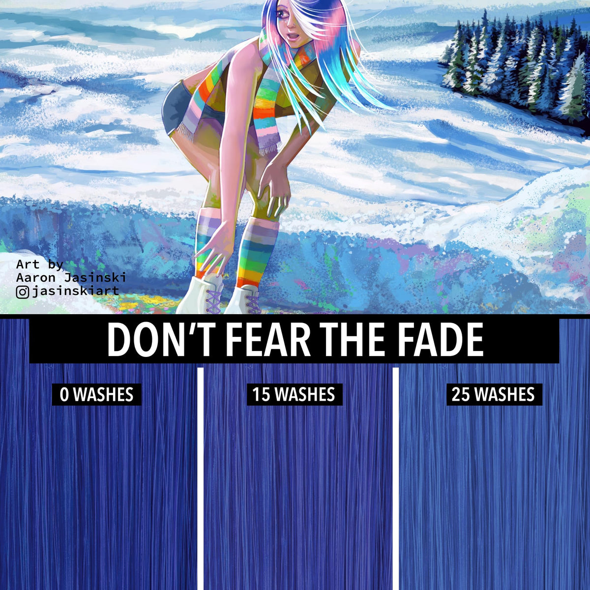Pulp Riot Iced Skater hair colour mixed with clear for pastel effect