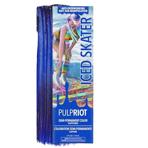 Pulp Riot Iced Skater Semi Permanent Hair Colour True Blue front view