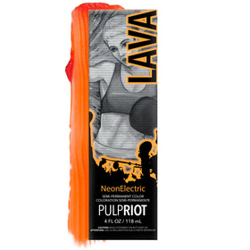 Pulp Riot Lava Semi Permanent Hair Colour 4 oz tube front view