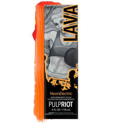Pulp Riot Lava Semi Permanent Hair Colour 4 oz tube front view