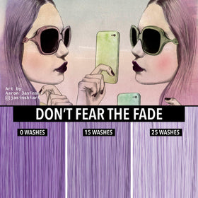 Pulp Riot Lilac Semi Permanent Hair Color mixed with clear