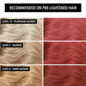 Pulp Riot Molten Metal Rose Gold Hair Colour application on hair