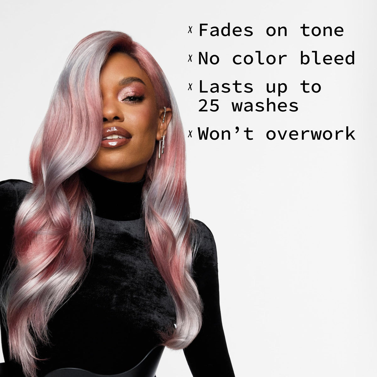 Pulp Riot Molten Metal Rose Gold Hair Colour results on pre-lightened hair