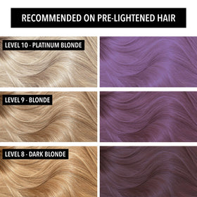 Pulp Riot Nevermore hair colour application process on hair