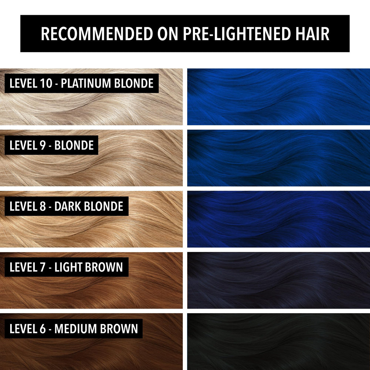 Pulp Riot Nightfall hair colour application on hair
