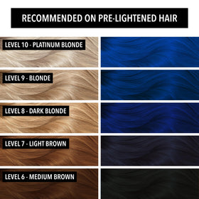 Pulp Riot Nightfall hair colour application on hair