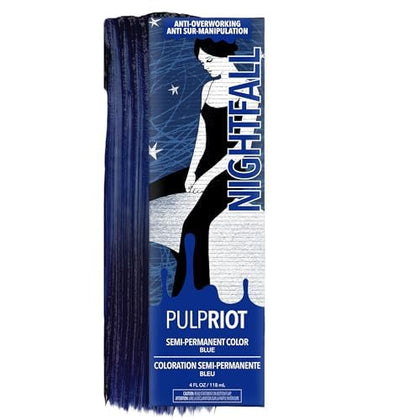 Pulp Riot Nightfall Semi Permanent Hair Colour Dark Blue 4 oz tube front view
