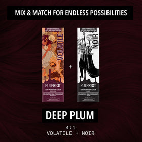 Pulp Riot Noir hair colour application process