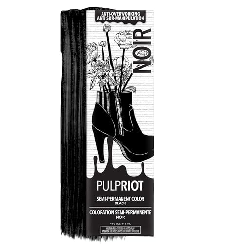 Pulp Riot Noir Semi Permanent Hair Colour 4 oz tube front view