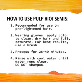 Pulp Riot Nuclear Semi Permanent Hair Colour application process