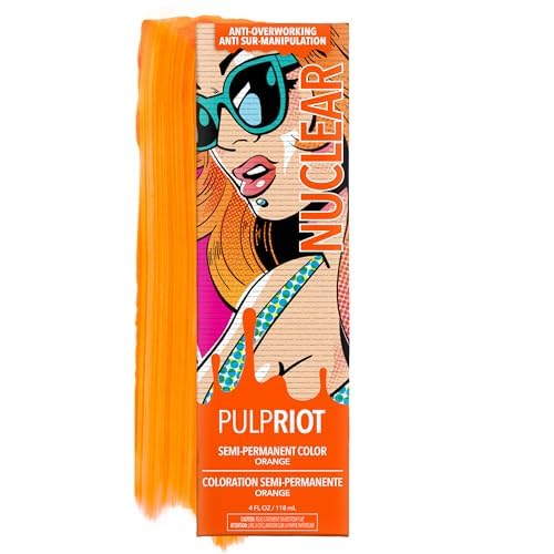 Pulp Riot Nuclear Semi Permanent Hair Colour Orange 4 oz front view