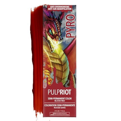 Pulp Riot Pyro Semi Permanent Hair Color Cool Red 4 oz tube front view