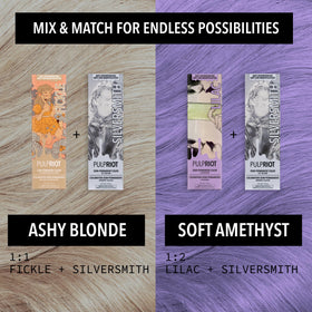 Pulp Riot Silversmith hair colour packaging details