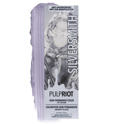 Pulp Riot Silversmith Semi Permanent Hair Colour 4 oz tube front view