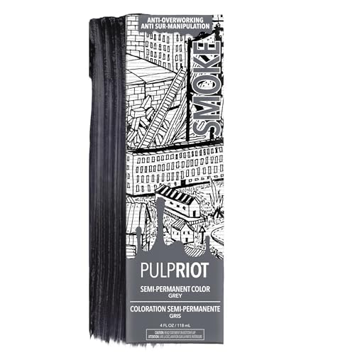 Pulp Riot Smoke Semi Permanent Hair Colour Grey 4 oz tube front view