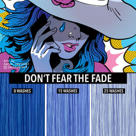 Pulp Riot Tragic Cobalt Blue hair color vibrant finish on hair