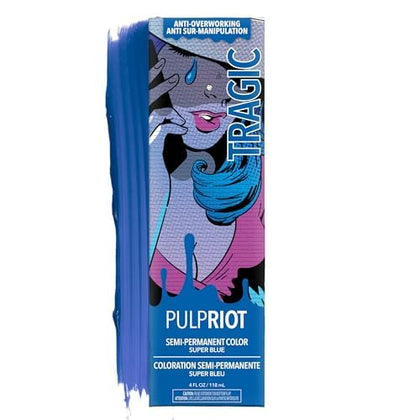 Pulp Riot Tragic Semi Permanent Hair Color Cobalt Blue 4 oz tube front view